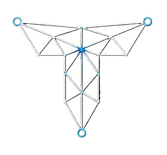 Triangulated Studio geometric mark